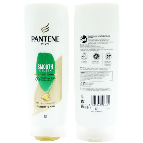 Pantene Pro-V Smooth & Sleek Hiushoitoaine tylsille ja pörröisille hiuksille 360 ml 